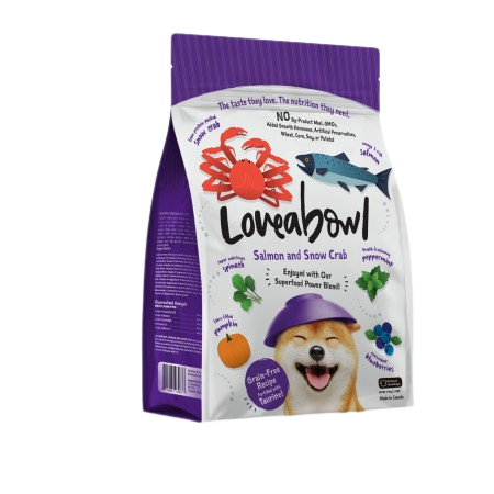 Loveabowl Grain Free Salmon and Snow Crab Dog Dry Food 250g