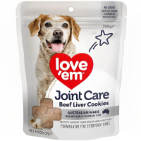 Love'em Dog Treats Joint Care Cookies Beef Liver 250g
