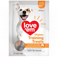 Love'em Dog Treats Training Chewy Bites Chicken 200g