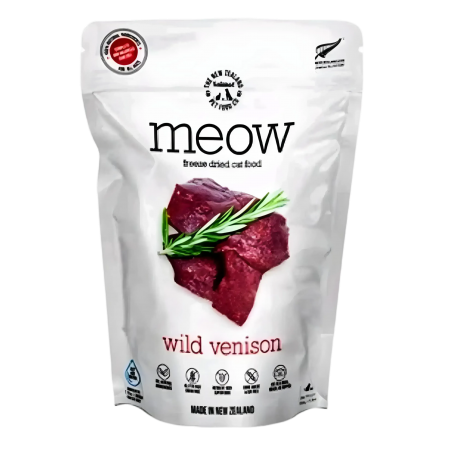 Meow Cat Dry Food Freeze Dried Raw Wild Venison 280g