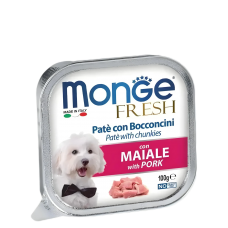 Monge Dog Food Pate with Chunkies Pork 100g