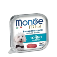 Monge Dog Food Pate with Chunkies Tuna 100g