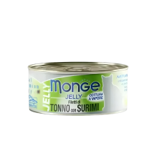 Monge Cat Canned Food Jelly Yellowfin Tuna w/Surimi 80g