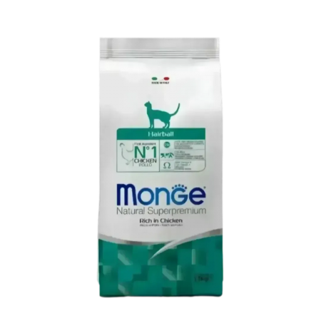 Monge Cat Dry Food Super Premium Hairball 1.5kg