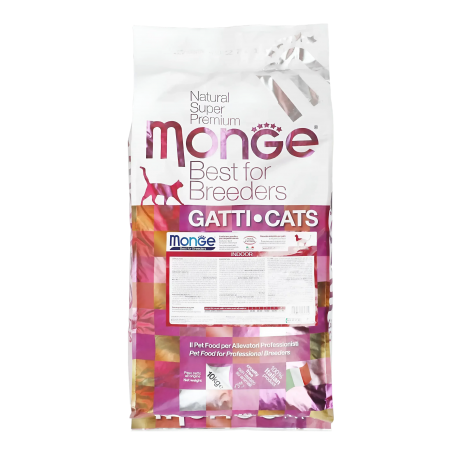 Monge Cat Dry Food Super Premium Indoor 10kg