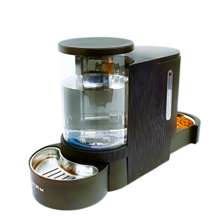 MPETS Food & Water Dispenser Grey