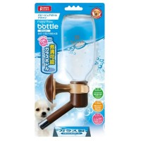Marukan Dog Bottle Pure Glass Dispenser For Puppy Brown 300ml