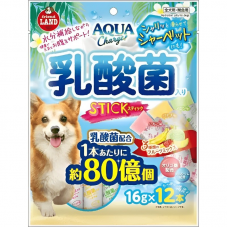Marukan Dog Treat Aqua Charge Stick Banana, Melon & Strawberry 16pcs x 12g