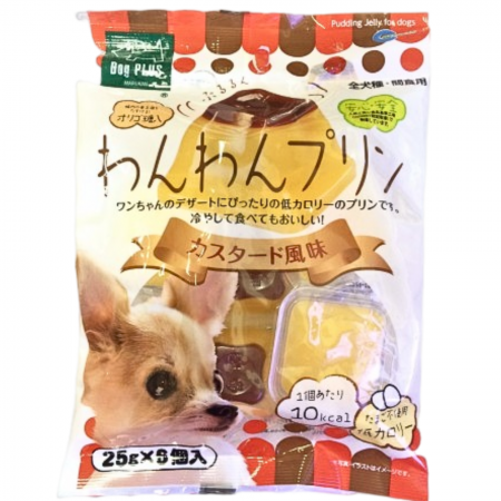Marukan Dog Treat Custard Jelly Pudding 25g x 6pcs