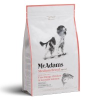 McAdams Dog Dry Food Free Range Chicken & Salmon Medium Breed 2kg