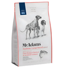 McAdams Dog Food Free Range Chic & Salmon Large & Med 2kg