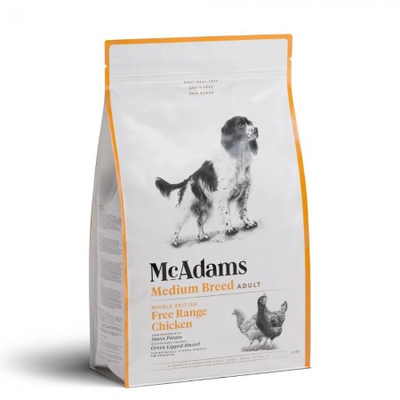 McAdams Dog Food Free Range Chicken Medium Breed 5kg