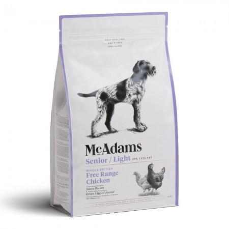 McAdams Dog Food Free Range Chicken Senior Breed Light 2kg