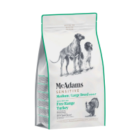McAdams Dog Food Free Range Sensitive Turkey Medium & Large Breed  5kg