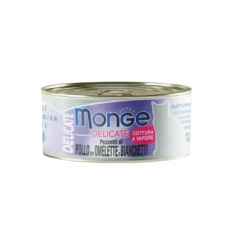 Monge Cat Canned Food Delicate Chic w/Omelette & Whitebait 80g