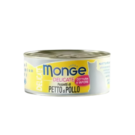 Monge Cat Canned Food Delicate Chicken 80g x24