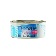 Monge Cat Canned Food Delicate Chicken & Squid 80g