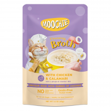 Moochie Cat Pouch Creamy Broth Chicken & Calamari 40g 