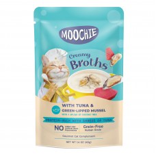 Moochie Cat Pouch Creamy Broth Tuna & Mussel 40g