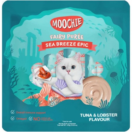 Moochie Cat Pouch Fairy Puree Tuna & Lobster 375gx2