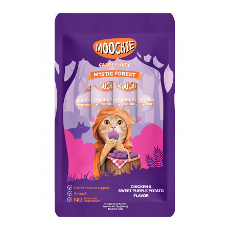 Moochie Cat Pouch Fairy Purée Chic & Purple Sweet Potato 75g