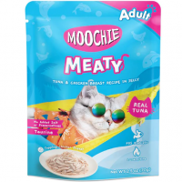 Moochie Cat Pouch Meaty Tuna & Chicken Breast In Jelly 70g x12