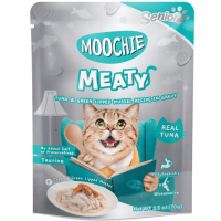 Moochie Cat Pouch Meaty Tuna & Mussel In Gravy Senior 70gx12