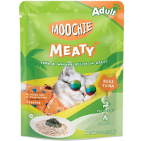 Moochie Cat Pouch Meaty Tuna & Wakame In Gravy 70gx12