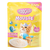 Moochie Cat Pouch Mousse Tuna Topping Calamari 70gx12