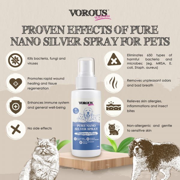 Vorous Pet Pure Nano Silver Spray 60ml