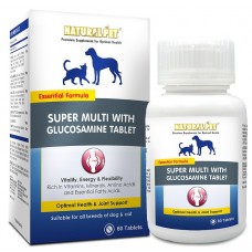 Natural Pet Super Multi with Glucosamine 60 Tablet for Dogs & Cats 