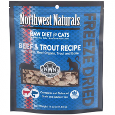Northwest Cat Freeze Dried Treat Raw Diet Beef & Trout 11oz