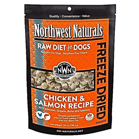 Northwest Dog Freeze Dried Raw Diet Chicken & Salmon 25oz