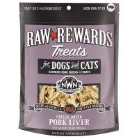 Northwest Pet Freeze Dried Treat Raw Rewards Pork Liver 10oz