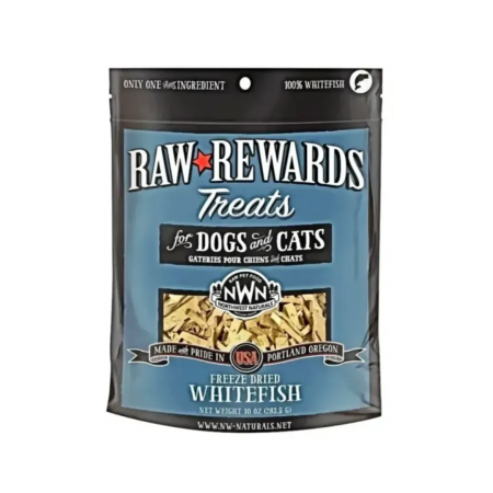Northwest Pet Freeze Dried Treat Raw Rewards Whitefish 10oz