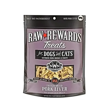 Northwest Raw Rewards Treats Pork Liver 10oz