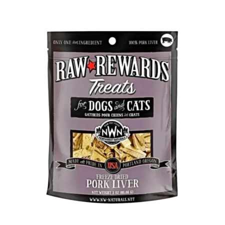Northwest Raw Rewards Treats Pork Liver 3oz