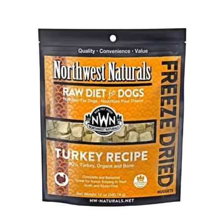 Northwest Dog Freeze Dried Raw Diet Turkey 12oz