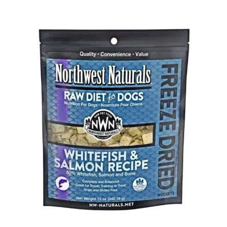 Northwest Dog Freeze Dried Raw Diet Whitefish & Salmon 12oz