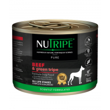 Nutripe Dog Wet Food Pure Green Tripe Beef 185g