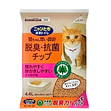 NyanTomo Litter Natural Wood Small Grains 4.4L