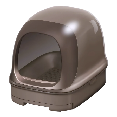NyanTomo Clean Toilet Dome Set Brown