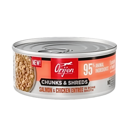 Orijen Cat Canned Chunks & Shreds Salmon Chicken 155g (12 cans)