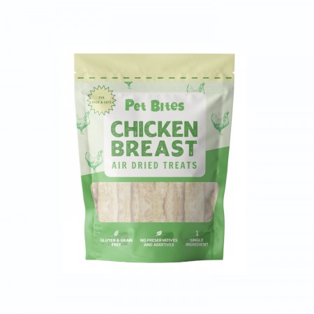 Pet Bites Dog & Cat Air Dried Chicken Breast Treats 400g