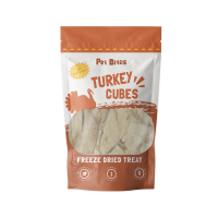 Pet Bites Dog & Cat Freeze Dried Turkey Cubes 48g