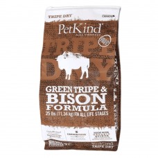 Petkind Green Bison Tripe Formula Dog Dry Food 25lb