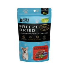 Pets Kitchen Dog Treat Freeze-Dried Beef w/Sprouts & Chia 40g