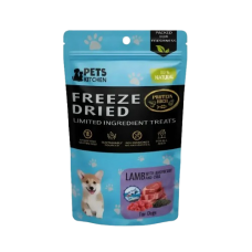 Pets Kitchen Dog Treat Freeze-Dried Lamb w/Raspberry & Chia 40g