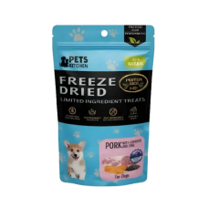 Pets Kitchen Dog Treat Freeze-Dried Pork w/Carrot & Chia 40g