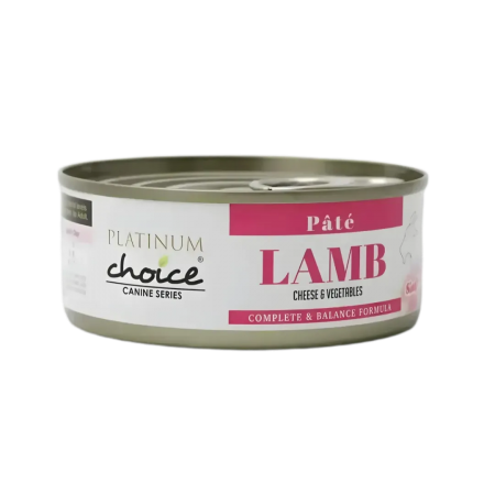 Platinum Choice Dog Pate Lamb, Cheese & Veg 125g x24